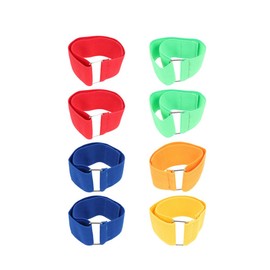 Toyvian Games for Team Activities, 8 Pieces, Three-Legged Race Band, Children's Racing Band, Outdoor Carnival Play Band, Elastic Tie, Three-Legged Racing Band