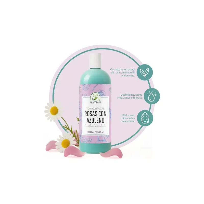Tónico Facial De Rosas Con Azuleno Antioxidante - Calma 1