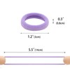 200 Pcs Solid Color Cotton Hair Ties for Women Girls'