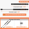 PAMAGOO C16-21949 16 Inch 60 Lbs Gas Struts 15.7" Spring Shocks for A.R.E Leer Topper Leer Camper Window Shell Door Truck Cap Snugtop Replacement 2 Pack by PAMAGOO