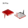sourcing map 50Pcs Square Pyramid Rivets, 12mm Two-Jaw Studs Spikes,