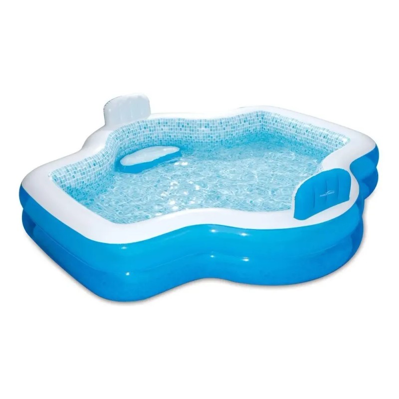Alberca Inflable Summer Waves Familiar Color Azul