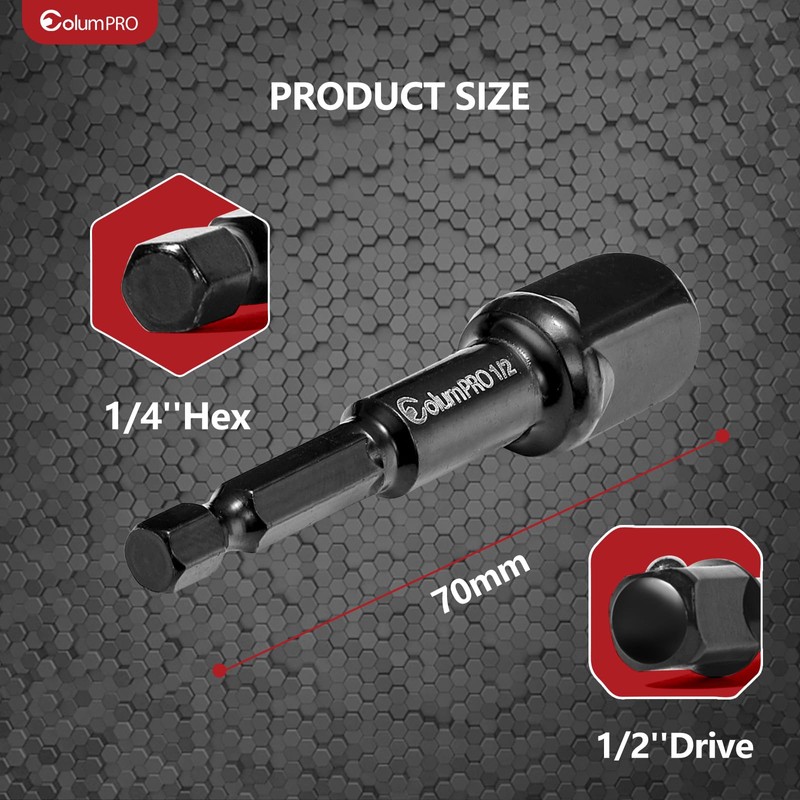 ColumPRO 1/2'' Impact Drive Socket Sets, 21mm 6-Point Impact Socket