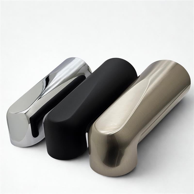 Westbrass E507-1F-62 7" Reach Wall Mount Tub Spout, Matte Black