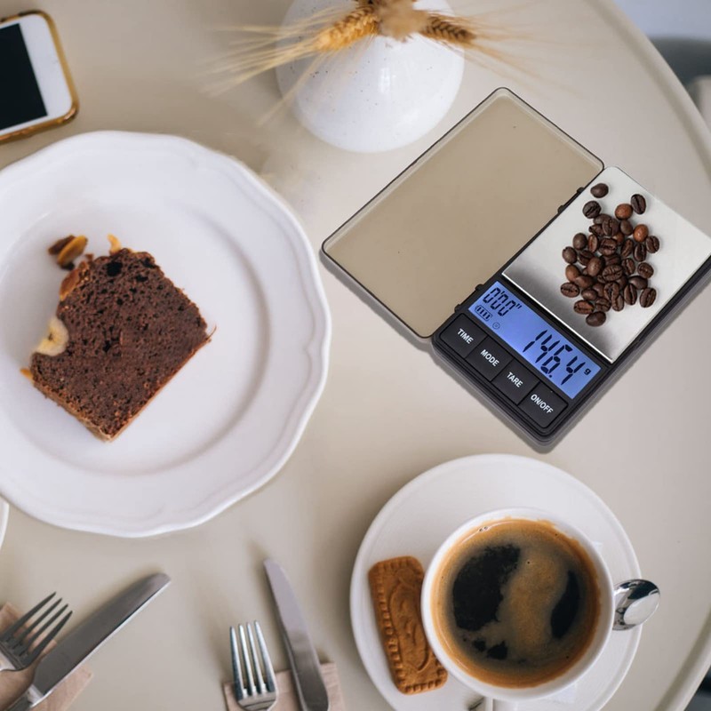 Espresso Coffee Scales with Timer, Drip Coffee Scale, Small Pocket