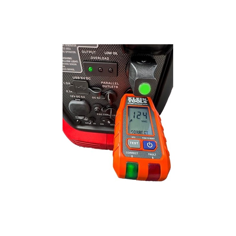 Bad Wolf Portable Generator Neutral-Ground Bonding Plug, 15A 120V, with