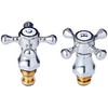 Cross Head Chrome Plated Tap Conversion Kit, Silver, 0.5-Inch