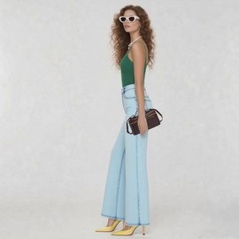 Raiuyow Mini Woven Crossbody Purse Square Box Bags Top-Handle Tote Handbag Shoulder Bag Cute Satchels Trendy, Chalk White