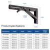 Oudtinx 2PCS Folding Shelf Brackets,Heavy Duty Triangle Shelf Bracket for