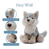 The Petting Zoo Wolf Stuffed Animal, Gifts for Kids, Wild