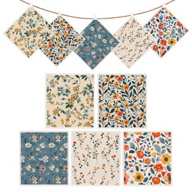 wlich Swedish Dishcloths, 10PCS Reusable Soft Kitchen Towels Dish Cloths Set with Clips, Non-Scratch Dish Rags for Washing Dishes, Washable Swedish Dish Cloths for Kitchen, No Odor(Plant)