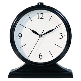 AYRELY® Vintage Desk Clock Silent-Non-Ticking 10-inch dial Table Clock,Retro Mantel Clocks and Easy to Read for Living Room, Bedroom, Shelf Decoration, Fireplace, Farmhouse Decor (Dark)