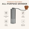 Manual Coffee Grinder,Hand Coffee Grinder with 7 Stainless Steel Conical