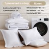 FreshCulture Queen Comforter Set - 7 Pieces All Season Luxury