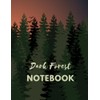 Dark Forest at Sunset: Dotted Notebook