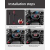 Dodomes Steering Wheel Lock Anti-Theft Heavy Duty Secure Car Device,