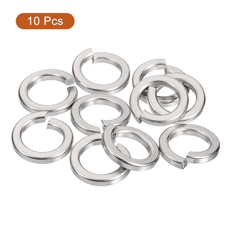 sourcing map 10 Pcs Spring Lock Washer, M14 Split Lock