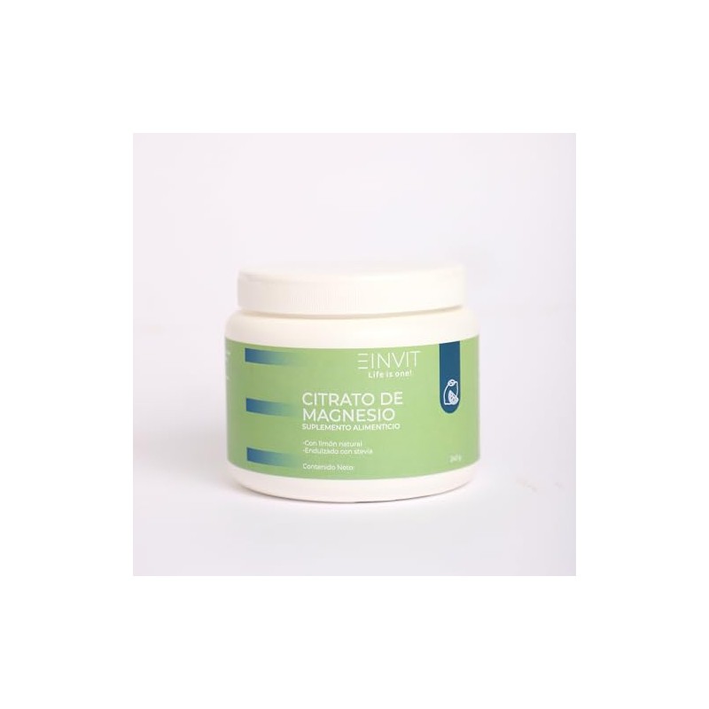 EINVIT Citrato de Magnesio con Limón Natural | 240 g
