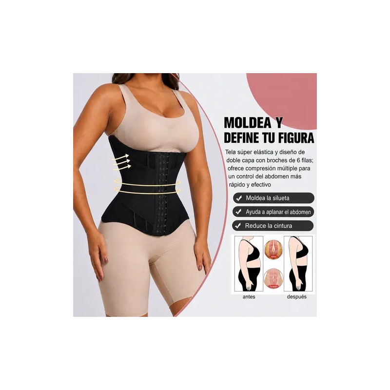 Cinturilla Reductora Doble Compresión Abdomen Reloj De Arena