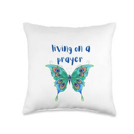 Birdie's Nest Christian Designs Christian Design Prayer Throw Pillow, 16x16, Multicolor