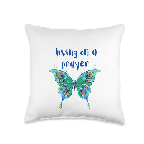 Birdie's Nest Christian Designs Christian Design Prayer Throw Pillow, 16x16,