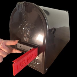 Sleek US Mail Red Mailbox Flag Solution 3.9in X 1.2in X 0.59in Flag for Stone or Brick Mailboxes Replacement Flag Kit Mailbox Flag universal Front Mount Flag Design Stylish Replacement Great on Brick Stone Mailbox