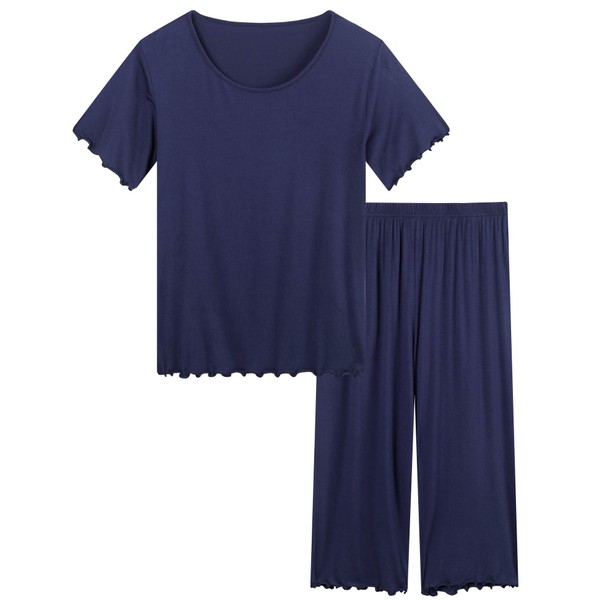 Amorbella Bamboo Viscose Pyjamas for Womens Cooling Pajamas Set Night