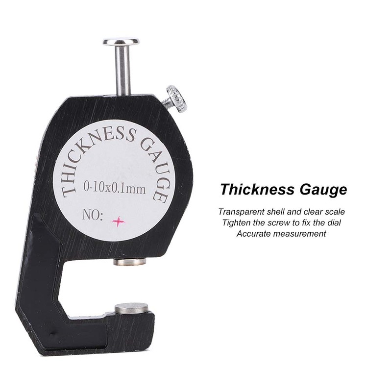 0 to 10mm Thickness Gauge, Portable Round Dial Thickness Gauge,