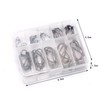 100x Chemically Sharpened Octopus Fishing Hook, Fishing Tackle 3-12# Small