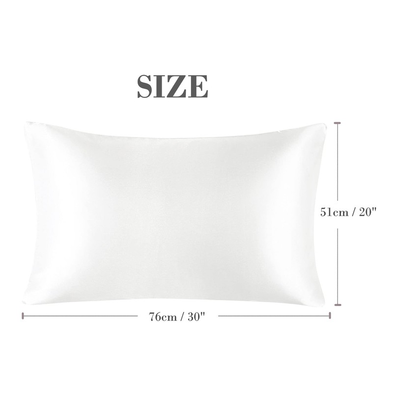 PiccoCasa Satin Pillowcase, Cool Envelope Style Pillowcase, Rayon, Cool to