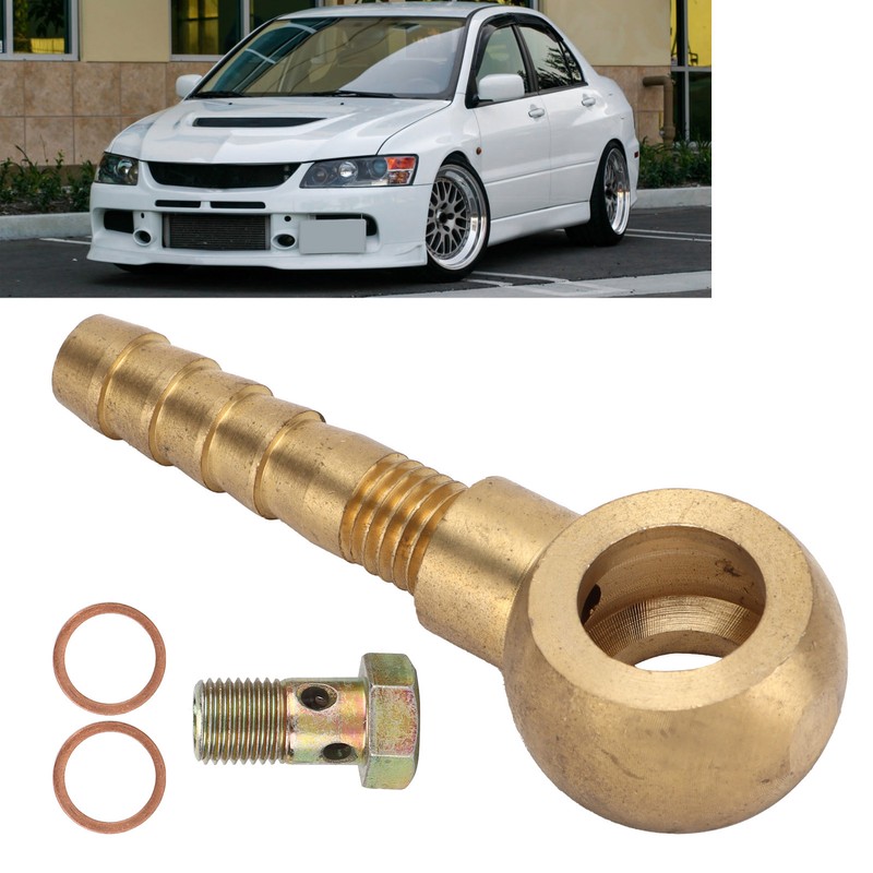 Turbocharger Water Coolant Banjo Fitting Bolt Set M14x1.5 to 3/8in