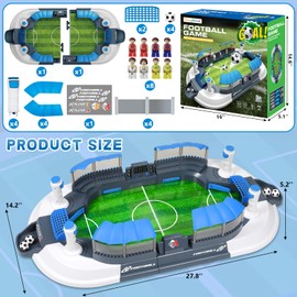Mini Foosball Table Game for Kids Electronic LED Scoreboard Soccer Game Set Gifts Boys Toy Football Games Board Indoor Sports Game Birthday Gift 3 4 5 6 7 8-12 Year Old Family Gatherings Girl Toys