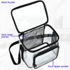 FlowFly Clear Lunch Bag Adult Large Heavy Duty Transparent Stadium