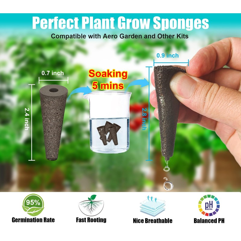 Aooccder Replacement for Aerogarden Pods Hydroponic Accessories, Grow Anything Seed