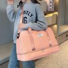 Lightweight Large Capacity Duffle Bag, Stylish Argyle Design, Perfect Carry
