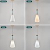 FALINNEAD Pendant Light Fixture Modern Pendant Lighting Hanging Lamp Milk