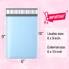 Famagic Bubble Mailers 6x10 Inch 25pc Light Blue Shipping Bags,