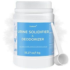 Godora 2.2LB ECO-Friendly Poo Powder with Spoon, Fast-Absorbing Camping Toilet Chemicals, Rapidly Biodegradable Eco Gel for Portable Toilet, for Outdoor Portable Bedpans & Emergencies