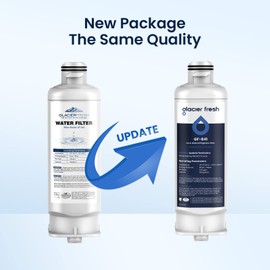 GLACIER FRESH DA97-17376B HAF-Qin Water Filter Replacement for HAF-Qin, DA97-08006C, RF23M8070SG, RF23M8070SR, RF23M8090SG, RF23M8090SR, RF23M8570SR, 2 Pack (Package may vary)