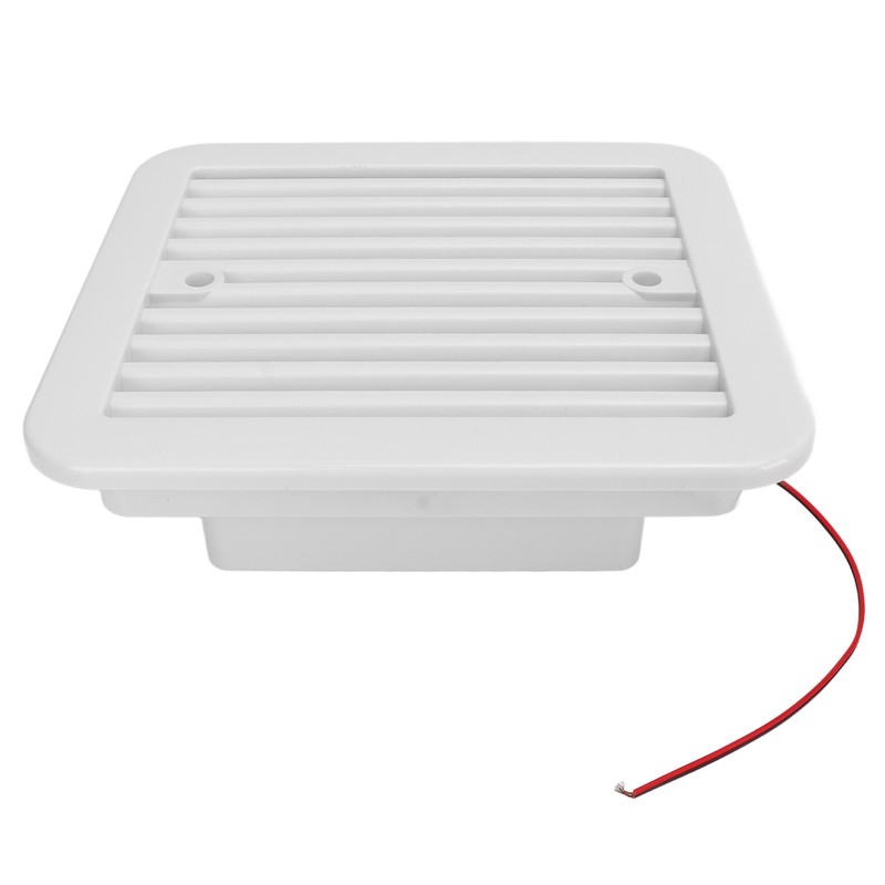 RV Side Vents 12V White Unidirectional Dustproof Strong Wind Cooling