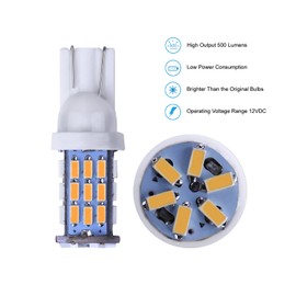 AOICANKI AOICANKI 20pcs Super Bright RV Trailer T10 921 194 42-SMD 12V Car Backup Reverse LED Lights Bulbs Light Width Lamp Warm White