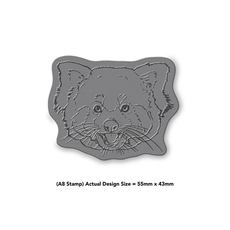 A8 'Red Panda Face' Unmounted Rubber Stamp (RS00043267)
