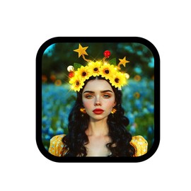 EARENT Light Up Sunflower Headband Glowing Star Headpiece Costume Hair Accessories for Women