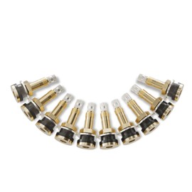 CKAuto TR618A Tubeless Tire Valve Stems, 1.875’’ Metal Valve Stems, Climp-in Brass Tire Valve Stem with Valve Stem Core for Rim Φ.625" (10 Pack)