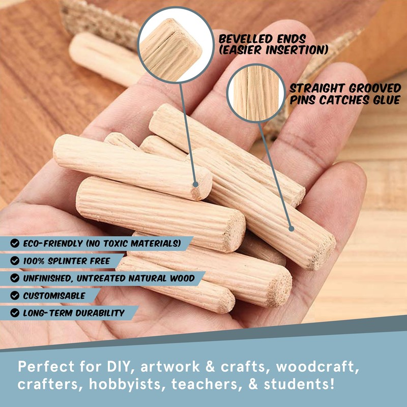 Assorted Wooden Dowel Rods by Smith’s® (90 Pack / M6,