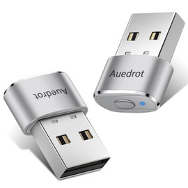 Auedrot Mouse Jiggler Undetectable USB Mover with 2 Jiggle Modes, Driver-Free, Plug & Play, Keep Computer/Laptop Awake, Silver, 2 PCS