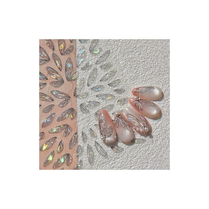 Calcomanías de uñas en relieve 5D, calcomanías autoadhesivas de alta