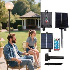 Solar Panel | 31V Waterproof Solar Gate Opener with Remote Control | Tools & Home Improvement for Patio Yard Farm Garden Shed Pathway Camping
