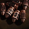 Cusdie 7-Die Bullet-Shaped Metal Dice Set DND Dice Set in