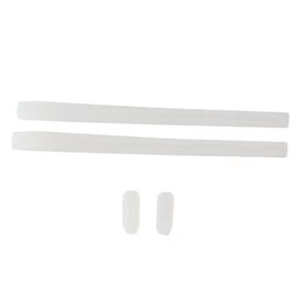 PERFFITT Silicon Rubber Temple Ear Socks and Nose Pads Set for fit IC! IC Berlin Eye Prescription Glass Eyeglasses Frames (Milky White -1 Set)